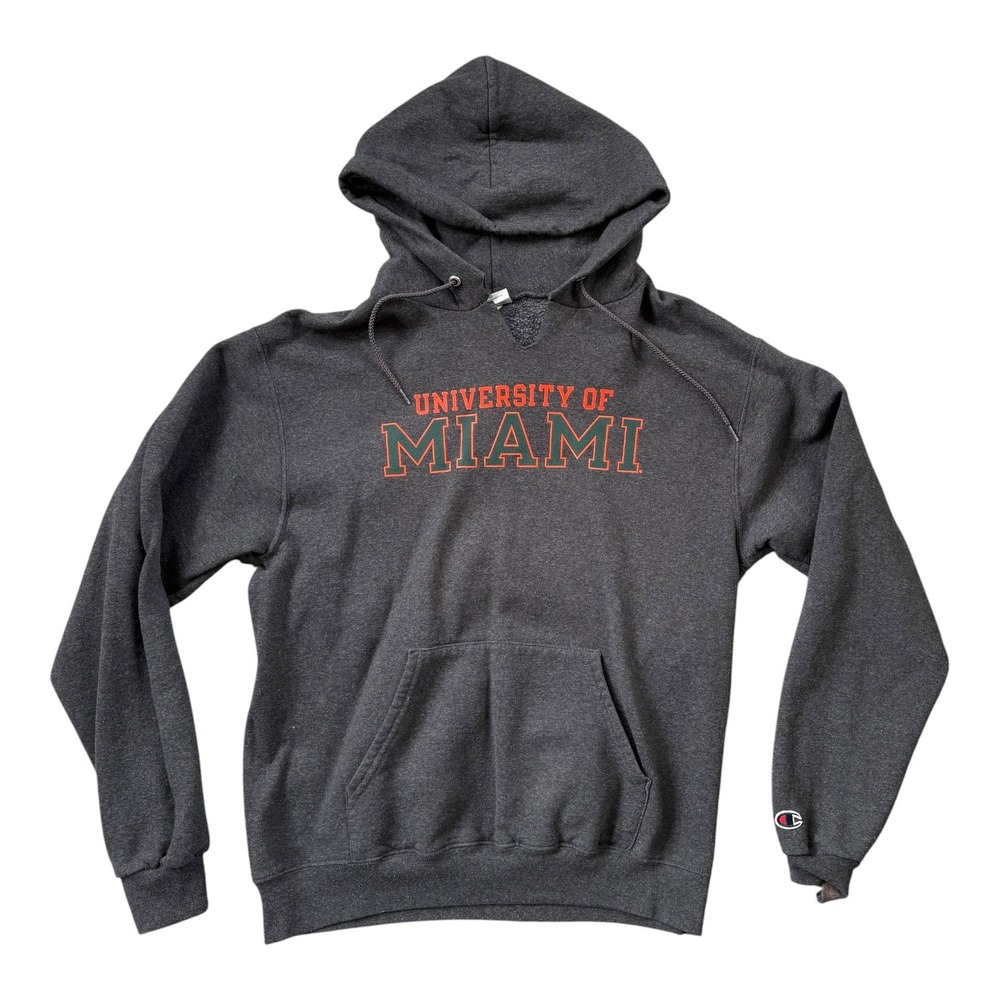Vintage University of Miami Hurricanes Hoodie  Medium